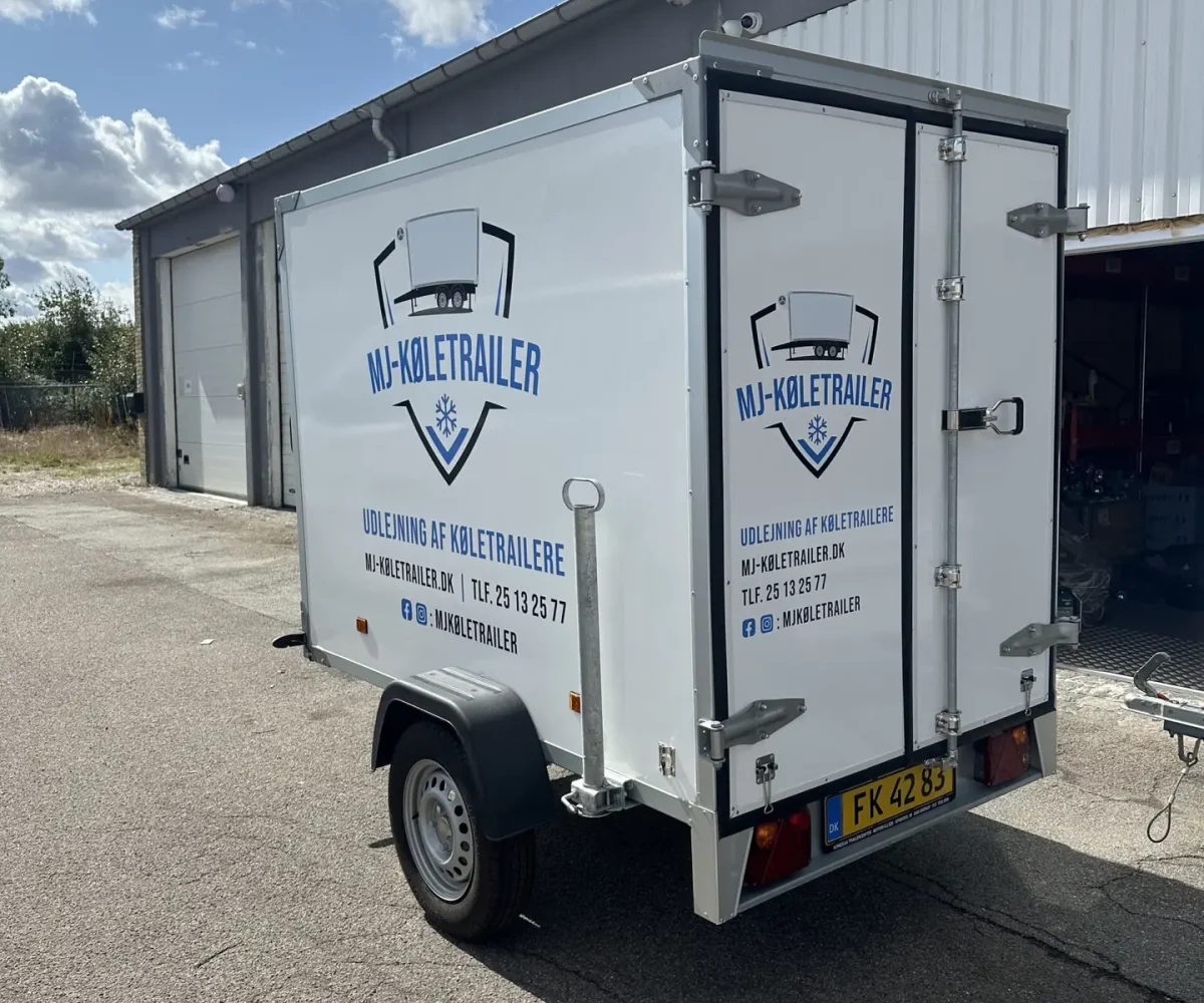 Hvid Køletrailer