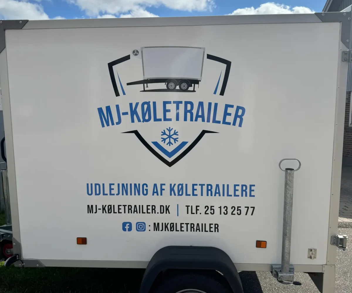 Hvid Køletrailer