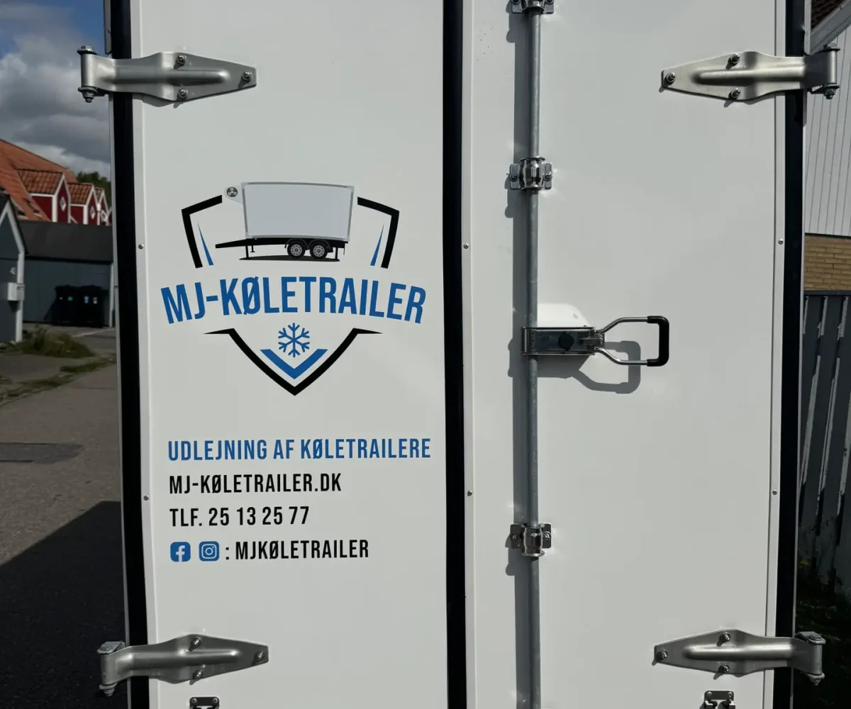 Hvid Køletrailer