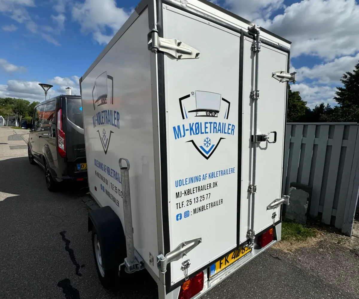 Hvid Køletrailer