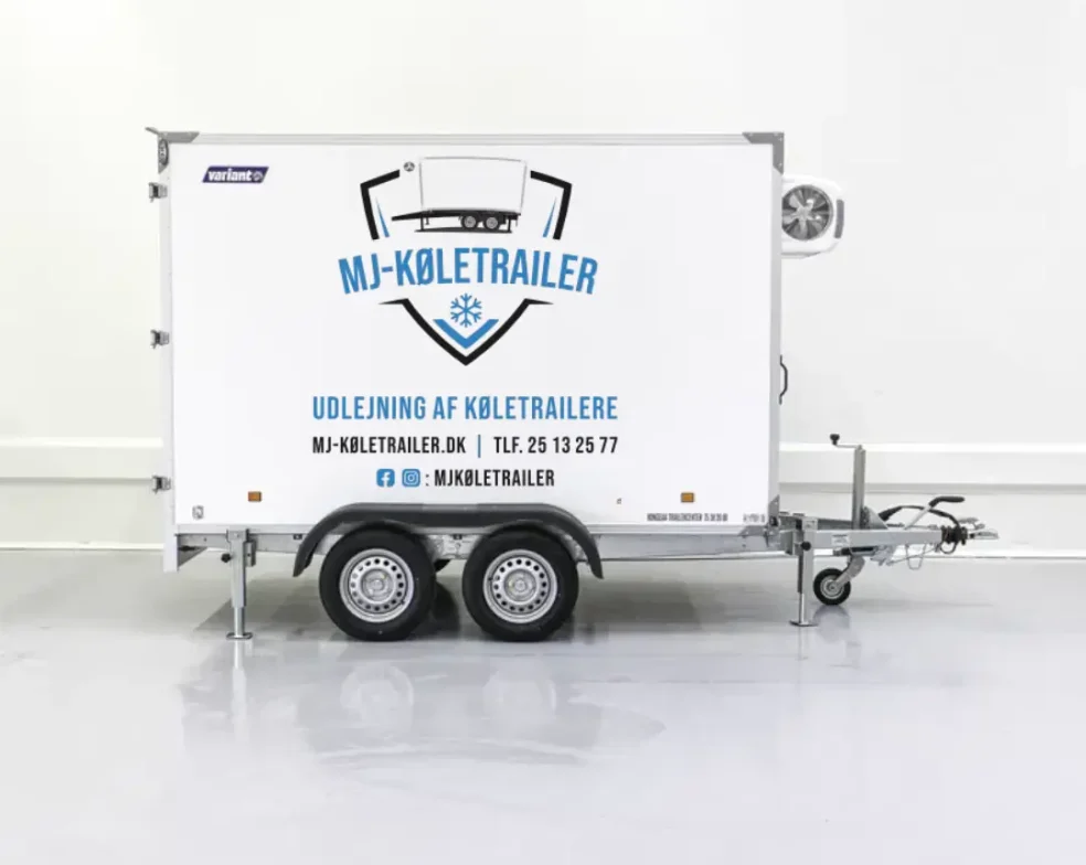 Hvid Køletrailer