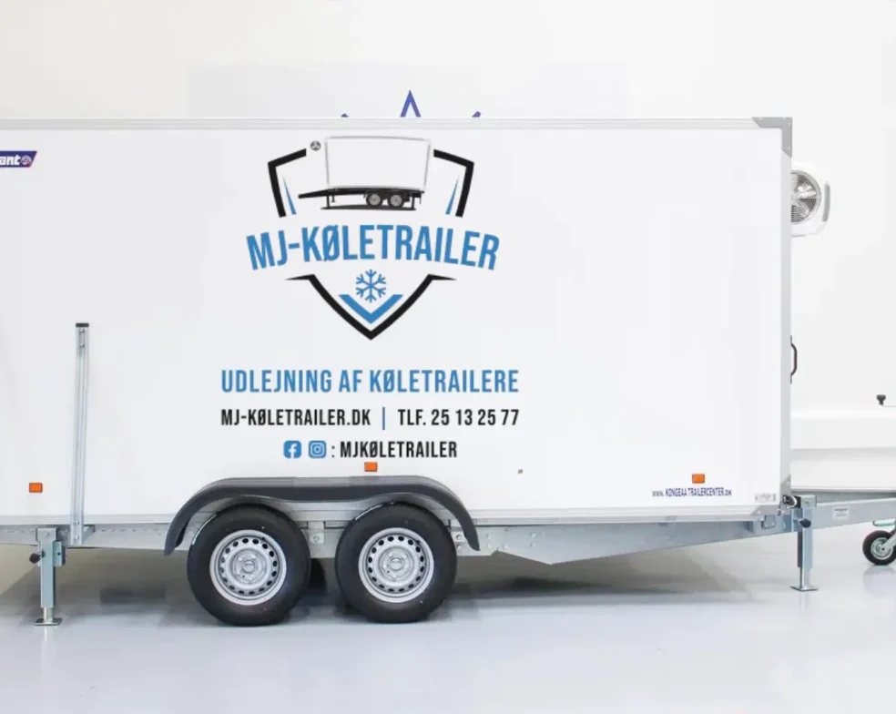 Hvid Køletrailer